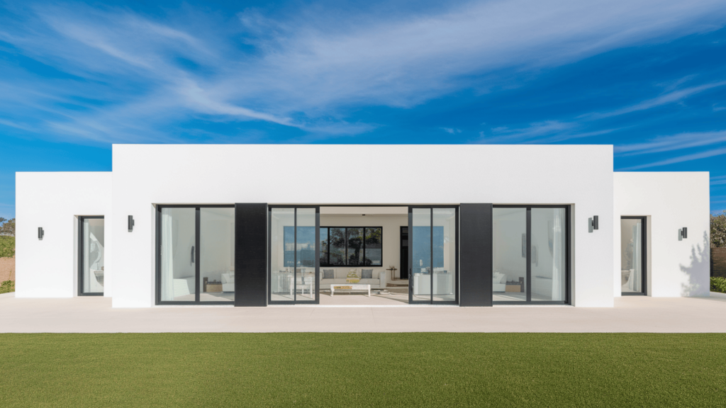 27. Black-Framed Glass Doors
