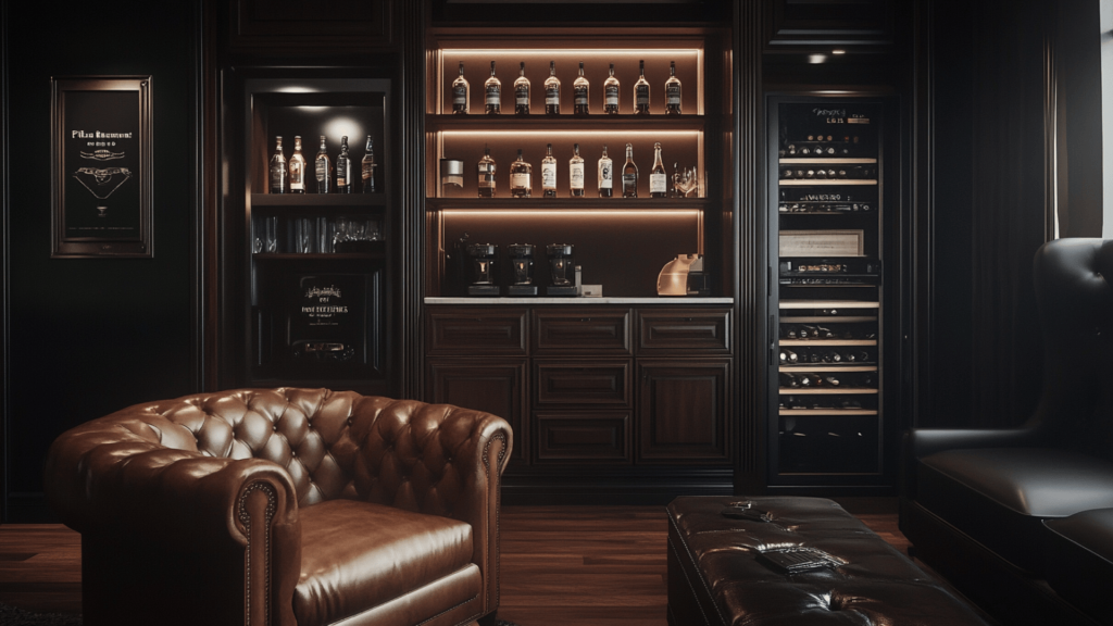 40. Cigar Lounge Inspired Bar
